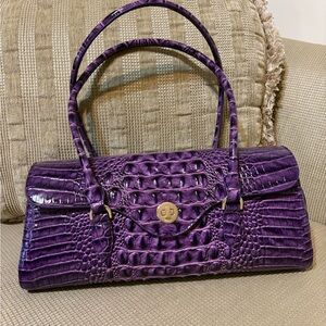 Brahmin Dayan Satchel Heroic Purple Melbourne Bag